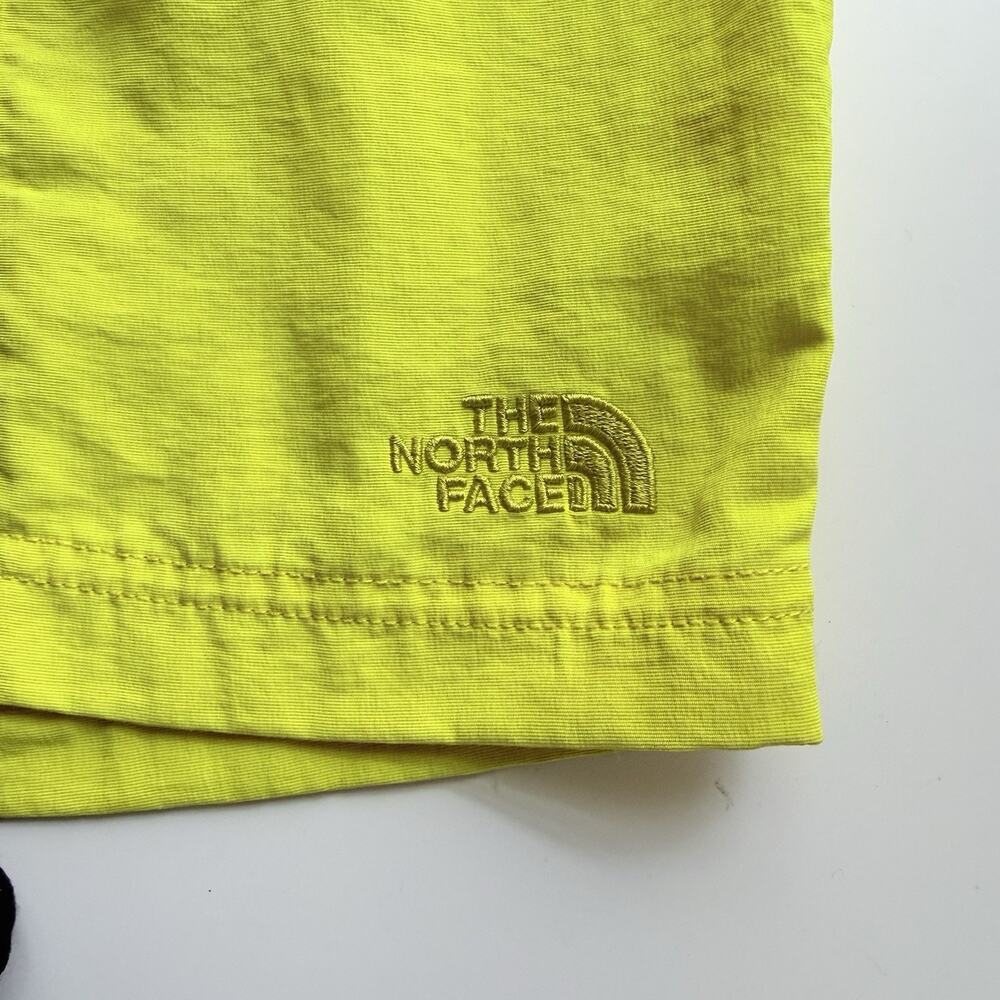The North Face Swim Trunks Mens Large Yellow Nylon Mesh Lined Logo Board Shorts - Picture 12 of 12
